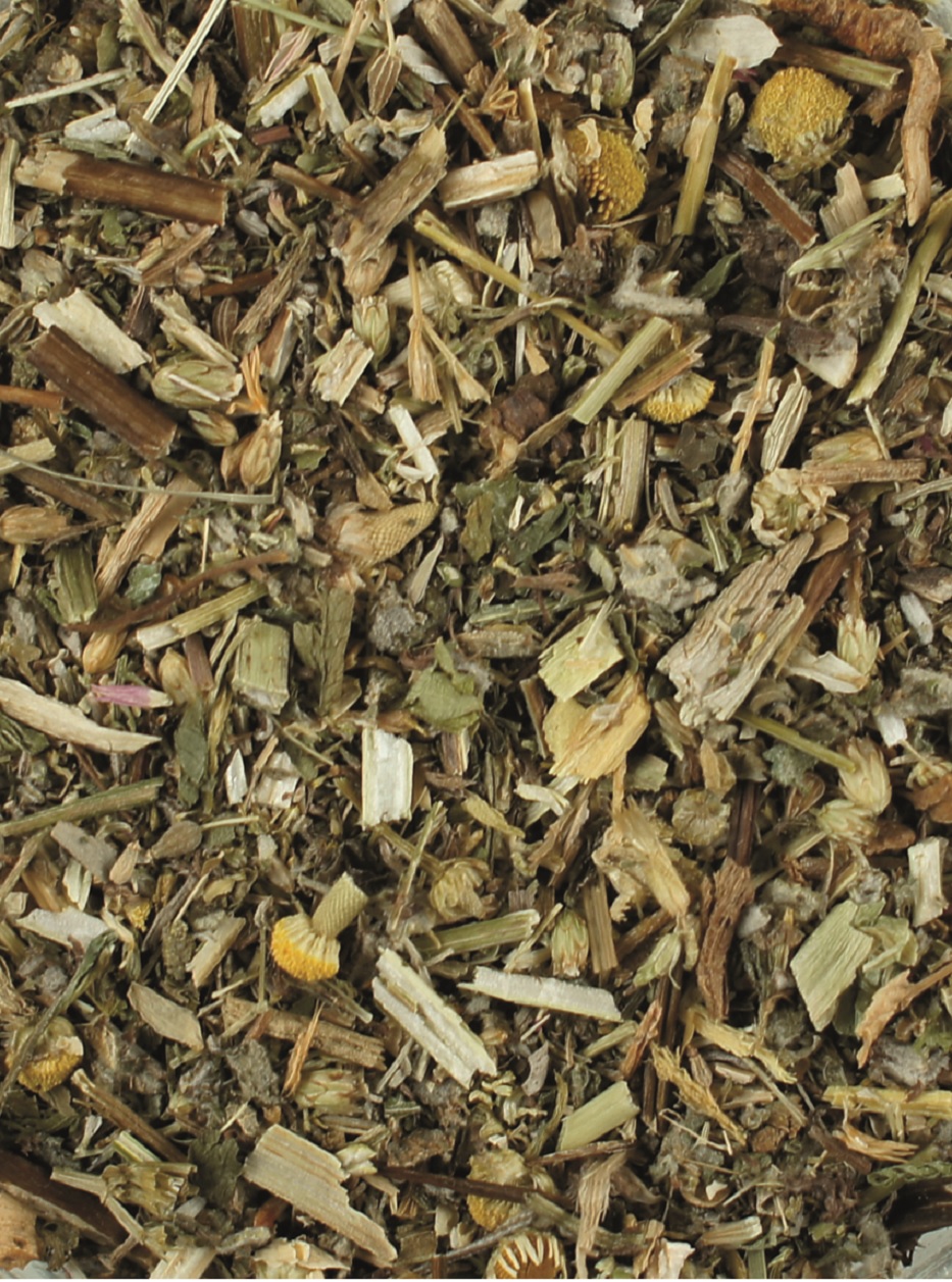 Getrocknete Kräutermischung Eine Mischung aus verschiedenen getrockneten Kräutern .