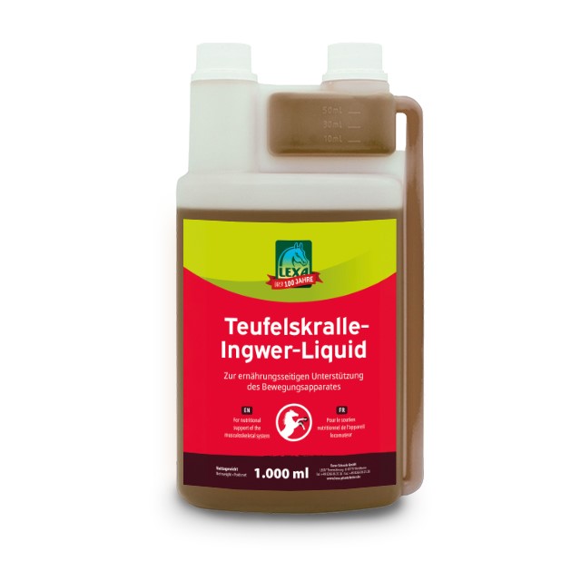 Teufelskralle-Ingwer-Liquid 1000 ml Teufelskralle-Ingwer-Liquid in einer Dosierflasche (Kunststoff)